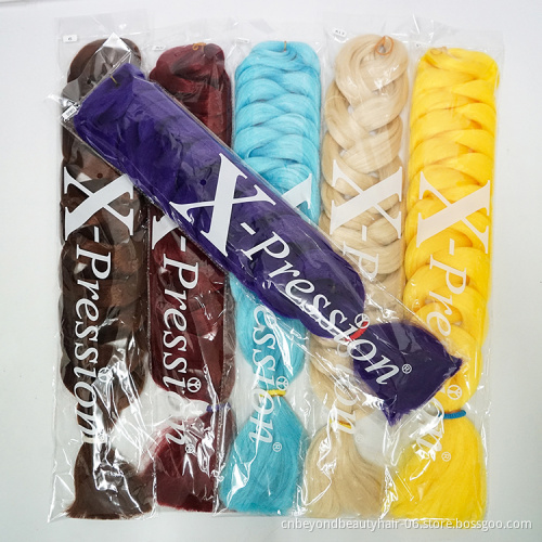 Jumbo Braid Hair 82 Inch 165G Synthetic x pression Braiding Hair Black Blond Pink Purple Gray Crotchet Braids Twist